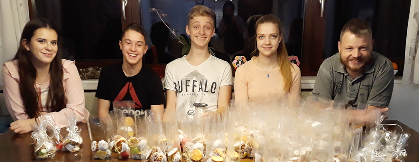 Gruppenbild mit Keksen