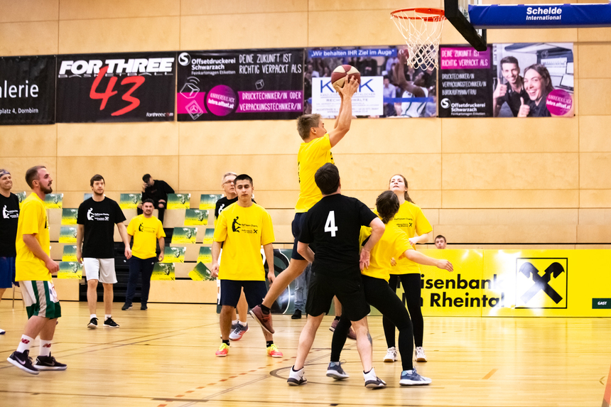 17. Raiffeisen Basketball Charity Sponsoren gegen Dornbirner Jugendwerkstätten