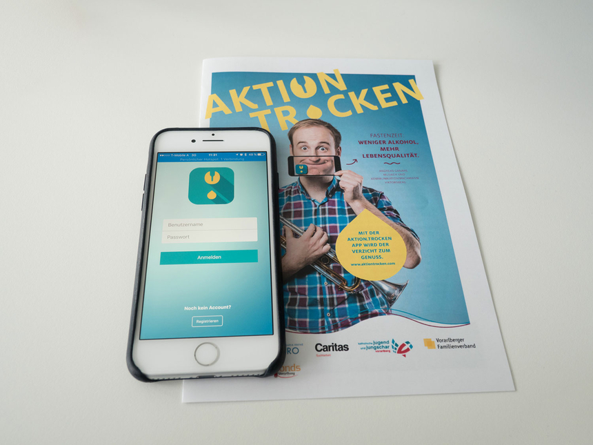 Mit der Aktion:Trocken App wird der Verzicht zum Genuss